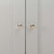 vidaXL - Dressoir - 79x35x81 - cm - grijs