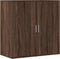 vidaXL - Dressoir - 79x38x80 - cm - bewerkt - hout - bruin - eikenkleur