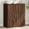 vidaXL - Dressoir - 79x38x80 - cm - bewerkt - hout - bruin - eikenkleur