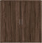 vidaXL - Dressoir - 79x38x80 - cm - bewerkt - hout - bruin - eikenkleur