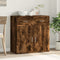 vidaXL - Dressoir - 79x38x80 - cm - bewerkt - hout - gerookt - eikenkleurig