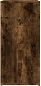 vidaXL - Dressoir - 79x38x80 - cm - bewerkt - hout - gerookt - eikenkleurig