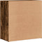 vidaXL - Dressoir - 79x38x80 - cm - bewerkt - hout - gerookt - eikenkleurig