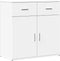 vidaXL - Dressoir - 79x38x80 - cm - bewerkt - hout - wit