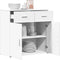 vidaXL - Dressoir - 79x38x80 - cm - bewerkt - hout - wit