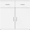 vidaXL - Dressoir - 79x38x80 - cm - bewerkt - hout - wit
