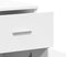 vidaXL - Dressoir - 79x38x80 - cm - bewerkt - hout - wit
