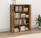 vidaXL - Dressoir - 80x30x106 - cm - bewerkt - hout - gerookt - eikenkleurig