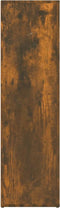 vidaXL - Dressoir - 80x30x106 - cm - bewerkt - hout - gerookt - eikenkleurig