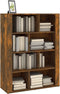 vidaXL - Dressoir - 80x30x106 - cm - bewerkt - hout - gerookt - eikenkleurig