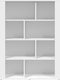 vidaXL - Dressoir - 80x30x106 - cm - bewerkt - hout - wit