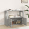 vidaXL - Dressoir - 80x30x60 - cm - bewerkt - hout - betongrijs
