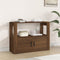vidaXL - Dressoir - 80x30x60 - cm - bewerkt - hout - bruin - eikenkleur