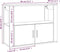 vidaXL - Dressoir - 80x30x60 - cm - bewerkt - hout - bruin - eikenkleur
