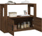 vidaXL - Dressoir - 80x30x60 - cm - bewerkt - hout - bruin - eikenkleur