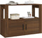 vidaXL - Dressoir - 80x30x60 - cm - bewerkt - hout - bruin - eikenkleur