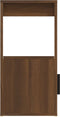 vidaXL - Dressoir - 80x30x60 - cm - bewerkt - hout - bruin - eikenkleur