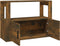 vidaXL - Dressoir - 80x30x60 - cm - bewerkt - hout - gerookt - eikenkleurig