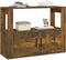 vidaXL - Dressoir - 80x30x60 - cm - bewerkt - hout - gerookt - eikenkleurig