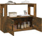 vidaXL - Dressoir - 80x30x60 - cm - bewerkt - hout - gerookt - eikenkleurig