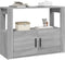 vidaXL - Dressoir - 80x30x60 - cm - bewerkt - hout - grijs - sonoma - eikenkleurig