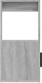 vidaXL - Dressoir - 80x30x60 - cm - bewerkt - hout - grijs - sonoma - eikenkleurig