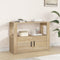 vidaXL - Dressoir - 80x30x60 - cm - bewerkt - hout - sonoma - eikenkleurig