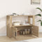 vidaXL - Dressoir - 80x30x60 - cm - bewerkt - hout - sonoma - eikenkleurig