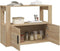 vidaXL - Dressoir - 80x30x60 - cm - bewerkt - hout - sonoma - eikenkleurig