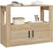 vidaXL - Dressoir - 80x30x60 - cm - bewerkt - hout - sonoma - eikenkleurig