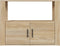 vidaXL - Dressoir - 80x30x60 - cm - bewerkt - hout - sonoma - eikenkleurig