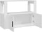 vidaXL - Dressoir - 80x30x60 - cm - bewerkt - hout - wit