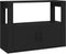vidaXL - Dressoir - 80x30x60 - cm - bewerkt - hout - zwart