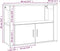 vidaXL - Dressoir - 80x30x60 - cm - bewerkt - hout - zwart
