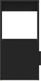 vidaXL - Dressoir - 80x30x60 - cm - bewerkt - hout - zwart