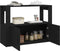 vidaXL - Dressoir - 80x30x60 - cm - bewerkt - hout - zwart