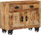 vidaXL - Dressoir - 80x30x65 - cm - massief - ruw - mangohout