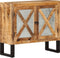 vidaXL - Dressoir - 80x30x71 - cm - massief - ruw - mangohout - en - metaal