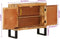 vidaXL - Dressoir - 80x30x71 - cm - massief - ruw - mangohout - en - metaal