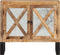 vidaXL - Dressoir - 80x30x71 - cm - massief - ruw - mangohout - en - metaal