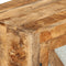 vidaXL - Dressoir - 80x30x71 - cm - massief - ruw - mangohout - en - metaal