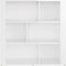 vidaXL - Dressoir - 80x30x80 - cm - bewerkt - hout - hoogglans - wit