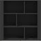 vidaXL - Dressoir - 80x30x80 - cm - bewerkt - hout - zwart