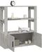 vidaXL - Dressoir - 80x30x90 - cm - bewerkt - hout - betongrijs
