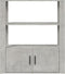vidaXL - Dressoir - 80x30x90 - cm - bewerkt - hout - betongrijs