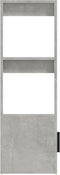 vidaXL - Dressoir - 80x30x90 - cm - bewerkt - hout - betongrijs