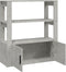 vidaXL - Dressoir - 80x30x90 - cm - bewerkt - hout - betongrijs