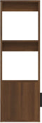 vidaXL - Dressoir - 80x30x90 - cm - bewerkt - hout - bruin - eikenkleur