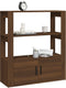 vidaXL - Dressoir - 80x30x90 - cm - bewerkt - hout - bruin - eikenkleur