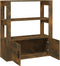 vidaXL - Dressoir - 80x30x90 - cm - bewerkt - hout - gerookt - eikenkleurig